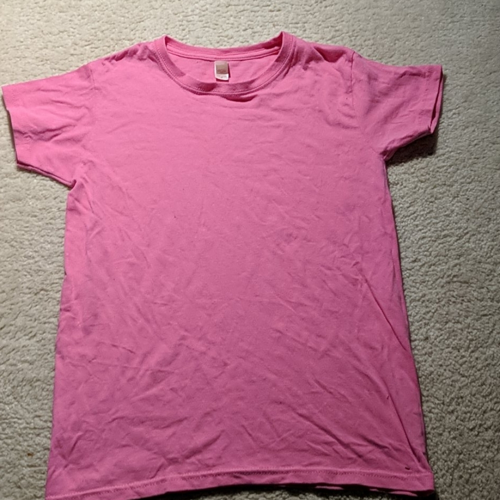 Anvil plain hot pink t-shirt